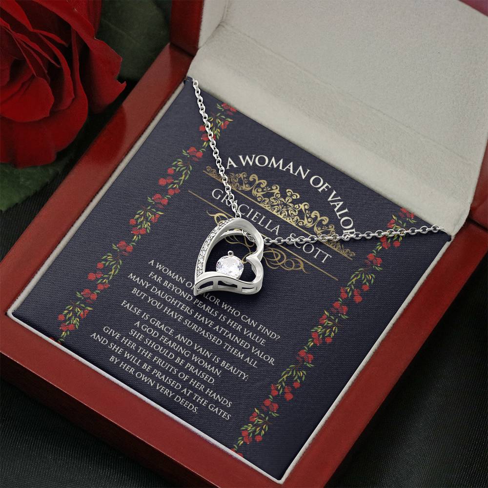 Personalized Woman Of Valor Necklace