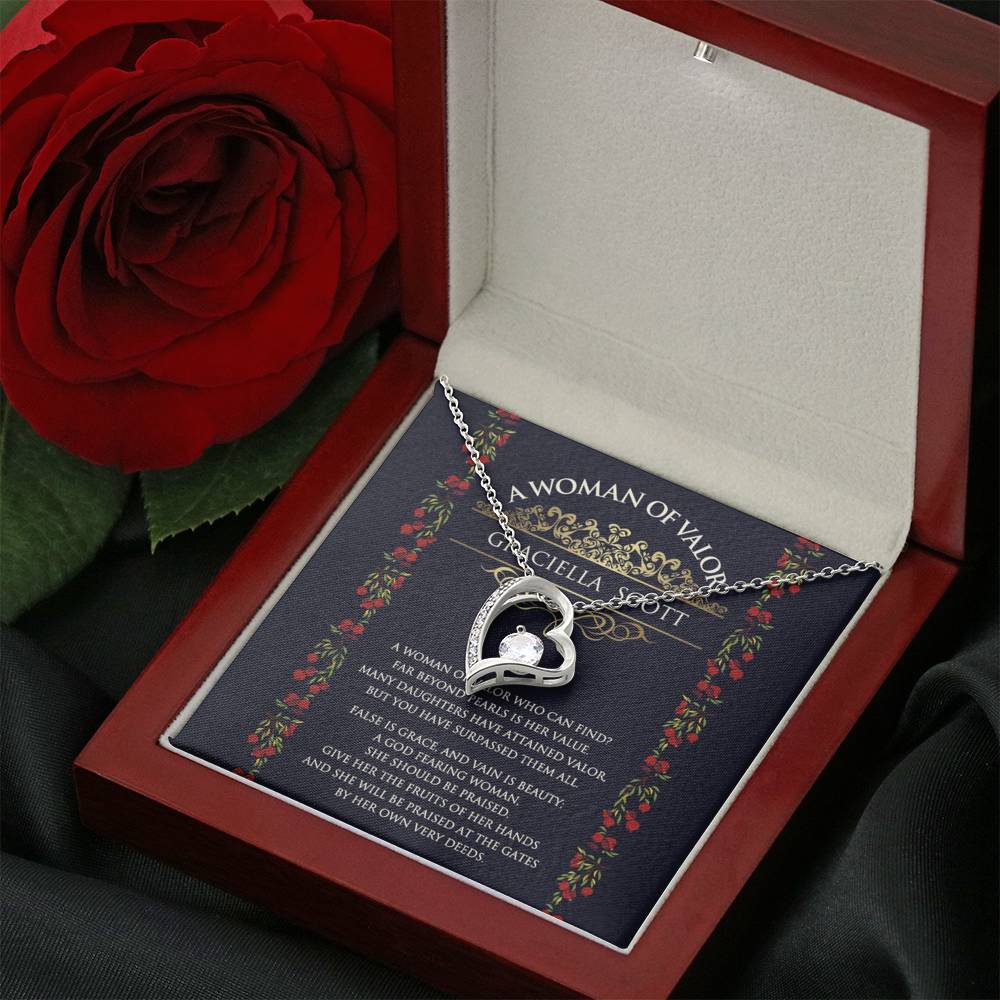 Personalized Woman Of Valor Necklace