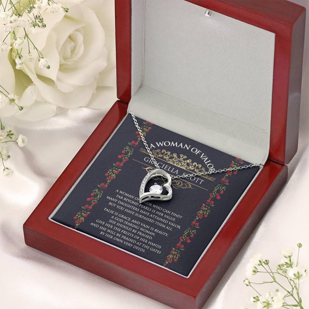 Personalized Woman Of Valor Necklace