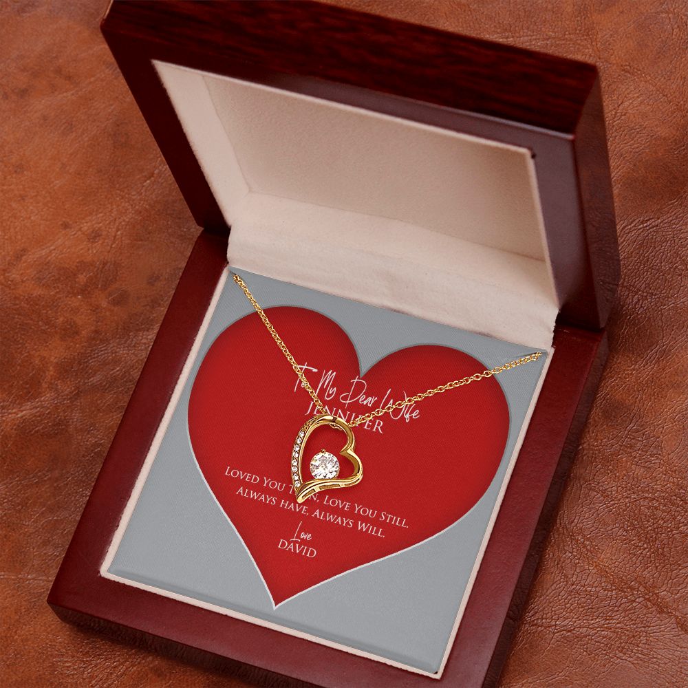 My Dear Wife Personalized Forever Love Necklace