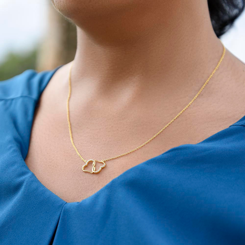 I am My Beloved's Personalized 10K Gold Everlasting Love Necklace