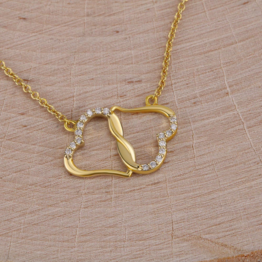 I am My Beloved's Personalized 10K Gold Everlasting Love Necklace