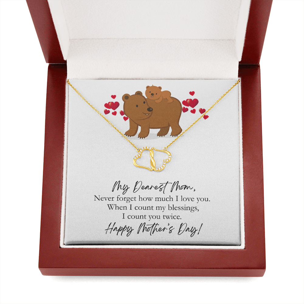 Dearest Mom Mother's Day Gold Necklace