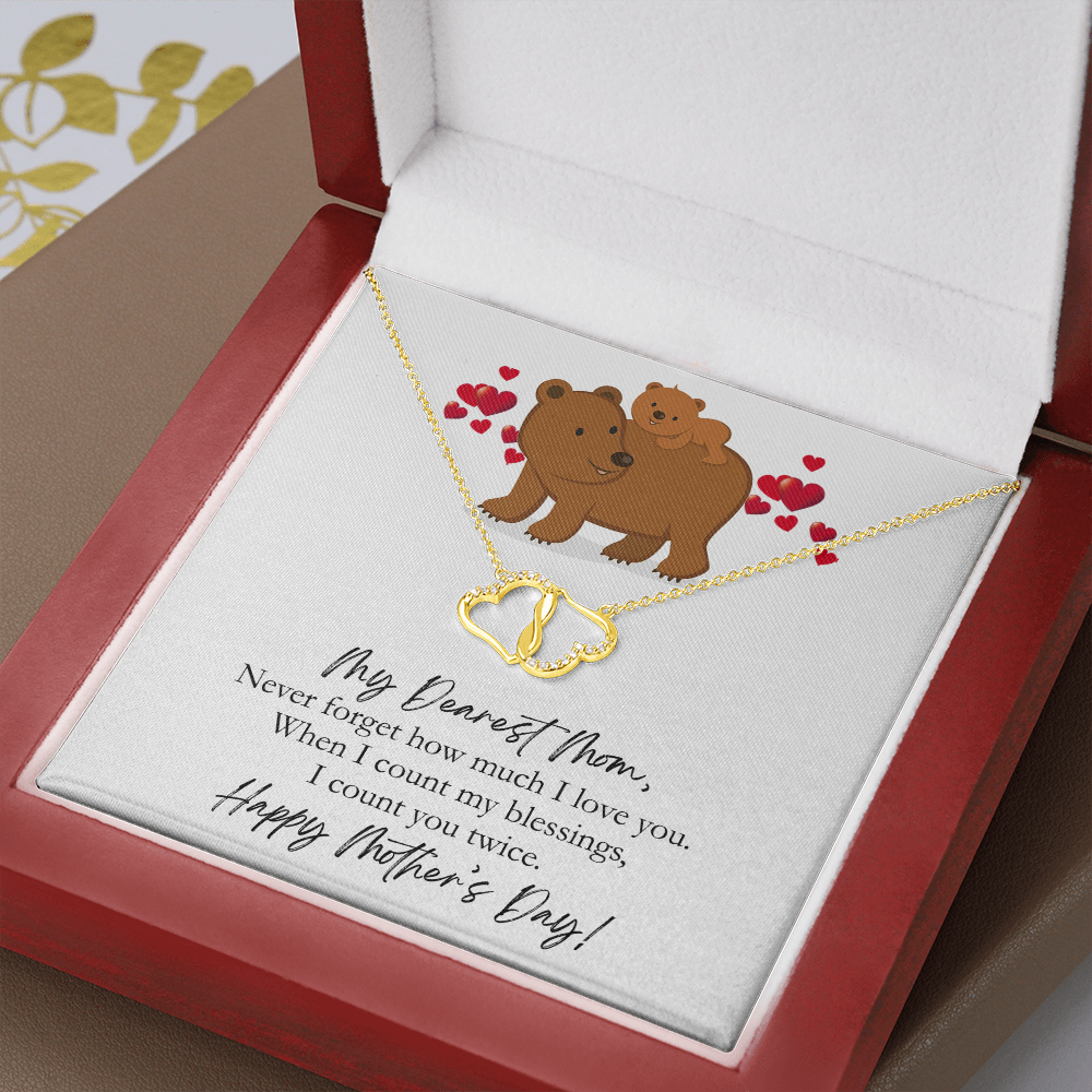 Dearest Mom Mother's Day Gold Necklace