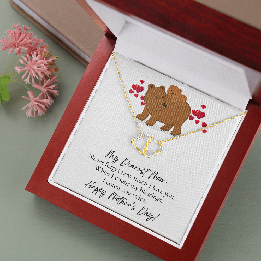 Dearest Mom Mother's Day Gold Necklace