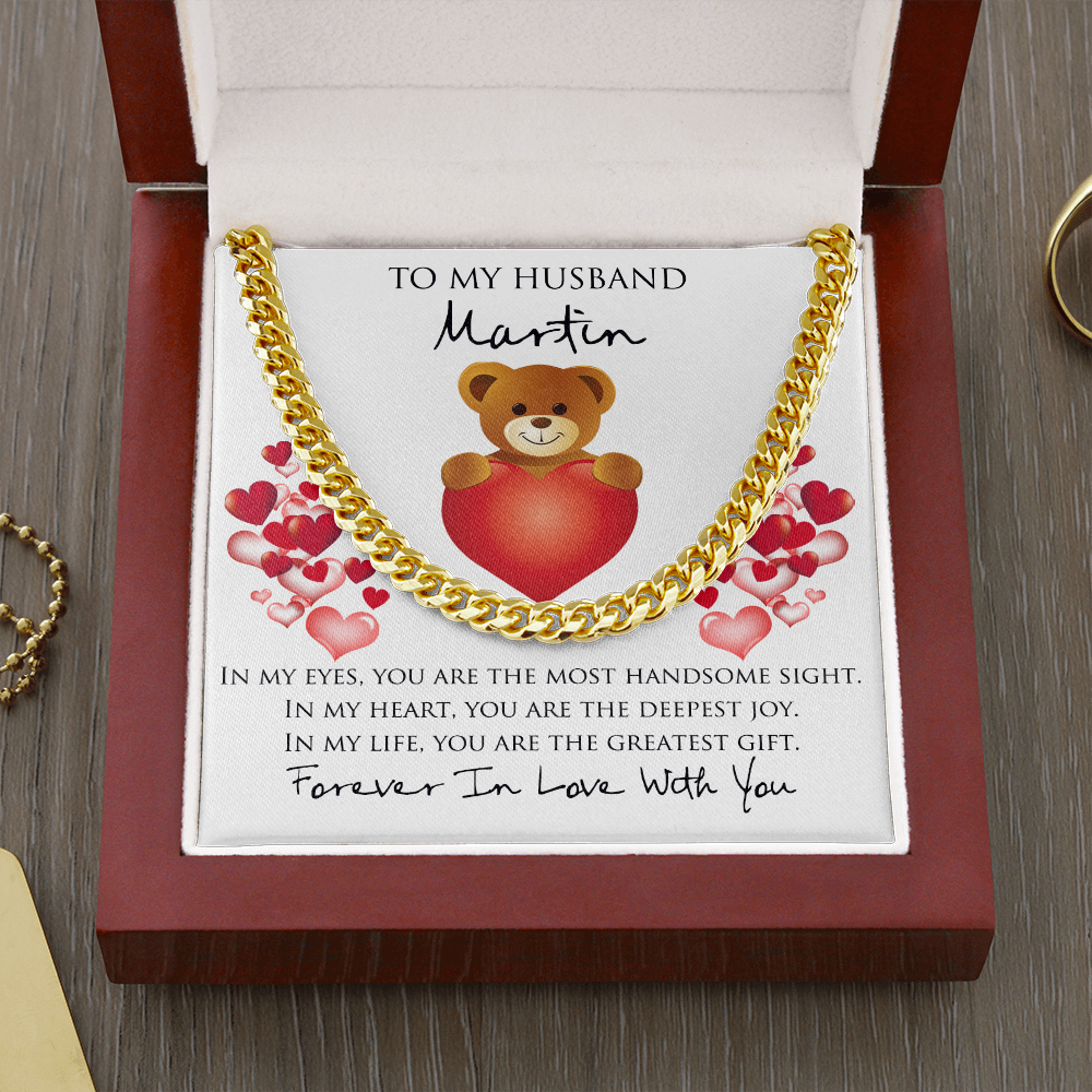 Personalized Name Cuban Link Chain Necklace