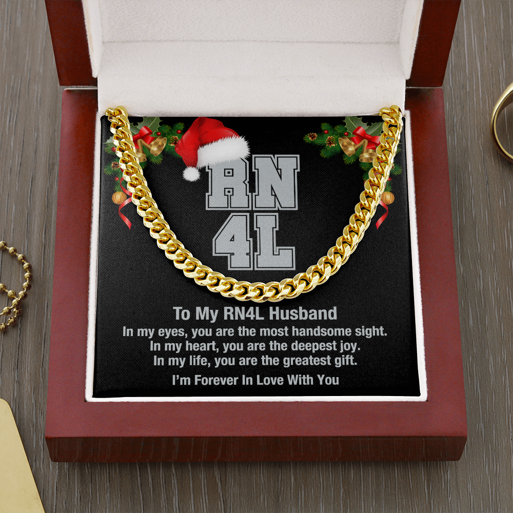 My RN4L Husband Cuban Link Chain Necklace