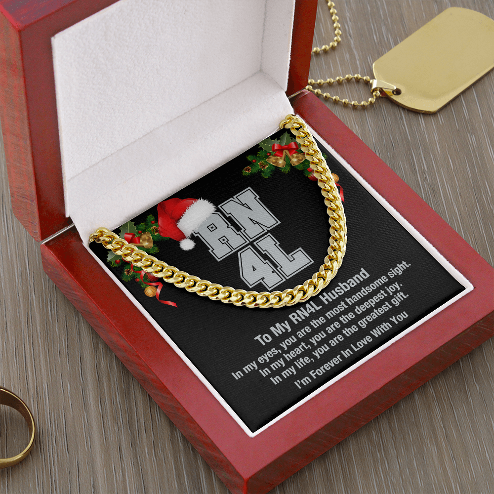 My RN4L Husband Cuban Link Chain Necklace