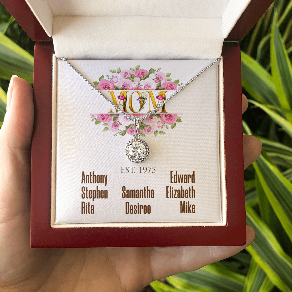 Personalized Mom Established Eternal Hope Necklace