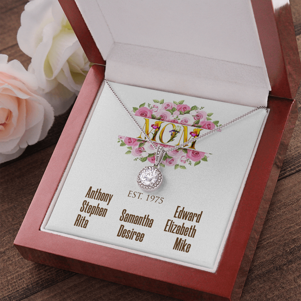 Personalized Mom Established Eternal Hope Necklace