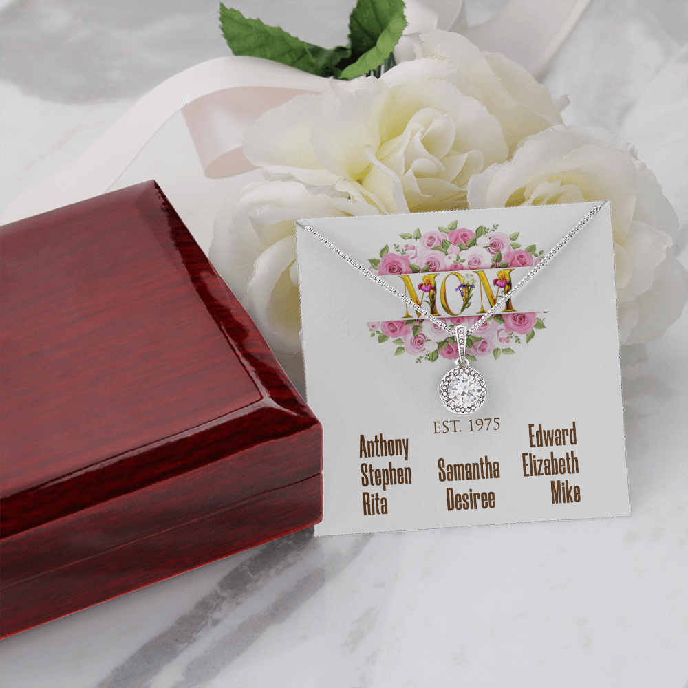 Personalized Mom Established Eternal Hope Necklace