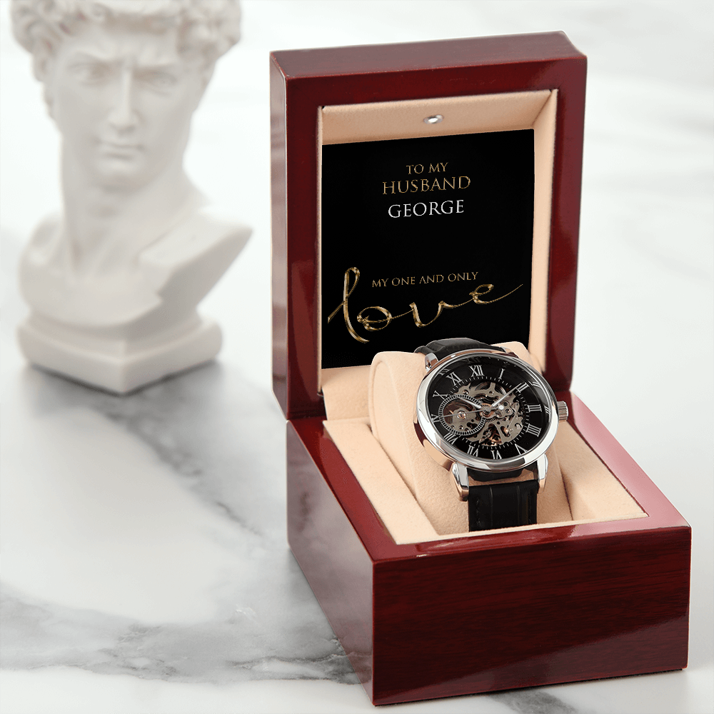 Personalized My One and Only Men's Luxury Watch