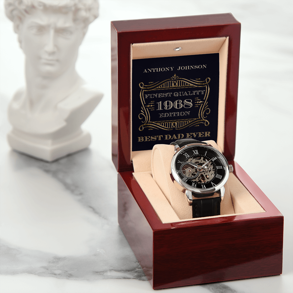 Personalized Finest Quality Dad Men's Luxury Watch