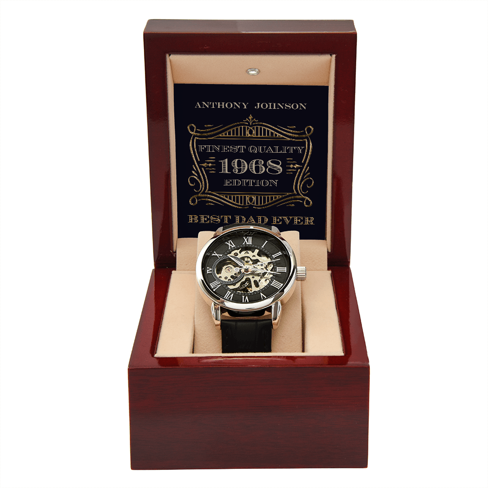 Personalized Finest Quality Dad Men's Luxury Watch