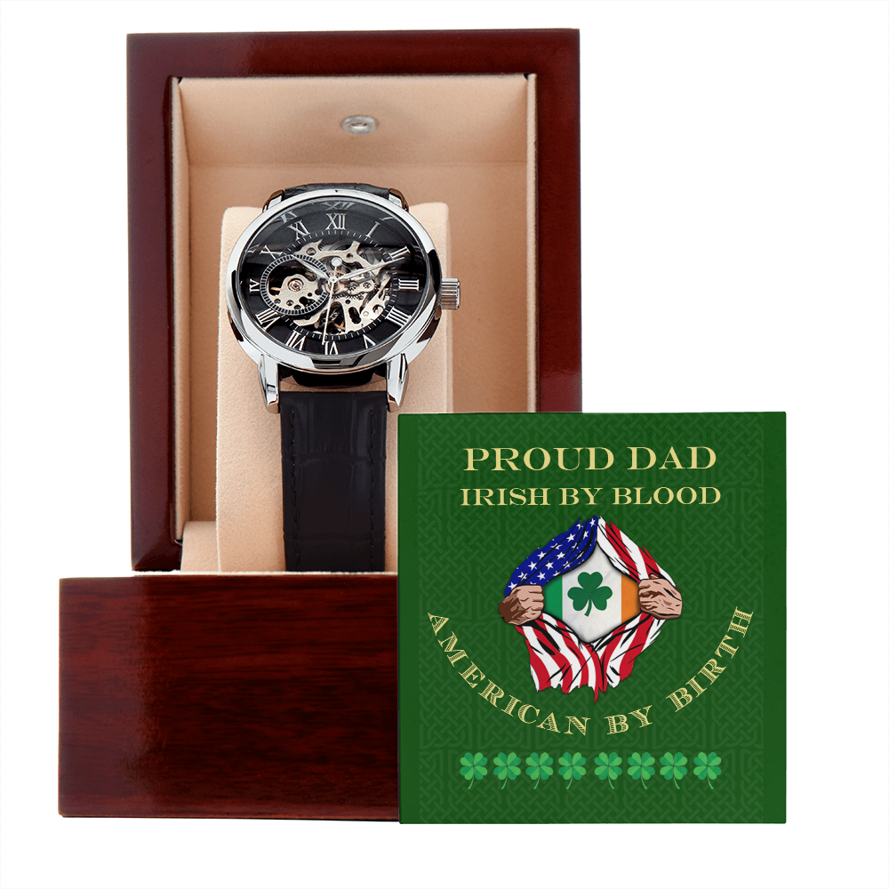 Proud Irish Dad Men's Luxury Watch