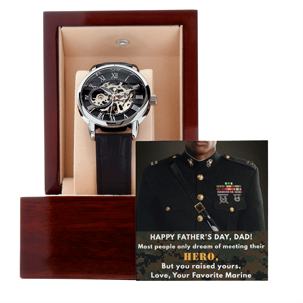 Dad's Marine Hero Men's Luxury Watch
