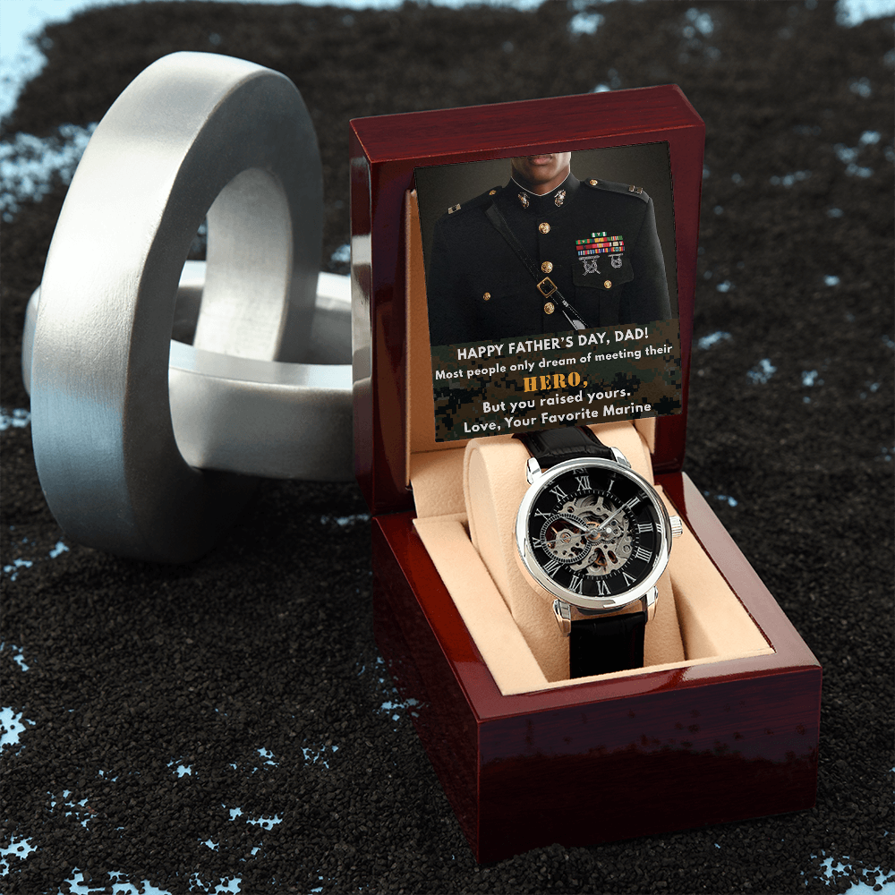 Dad's Marine Hero Men's Luxury Watch