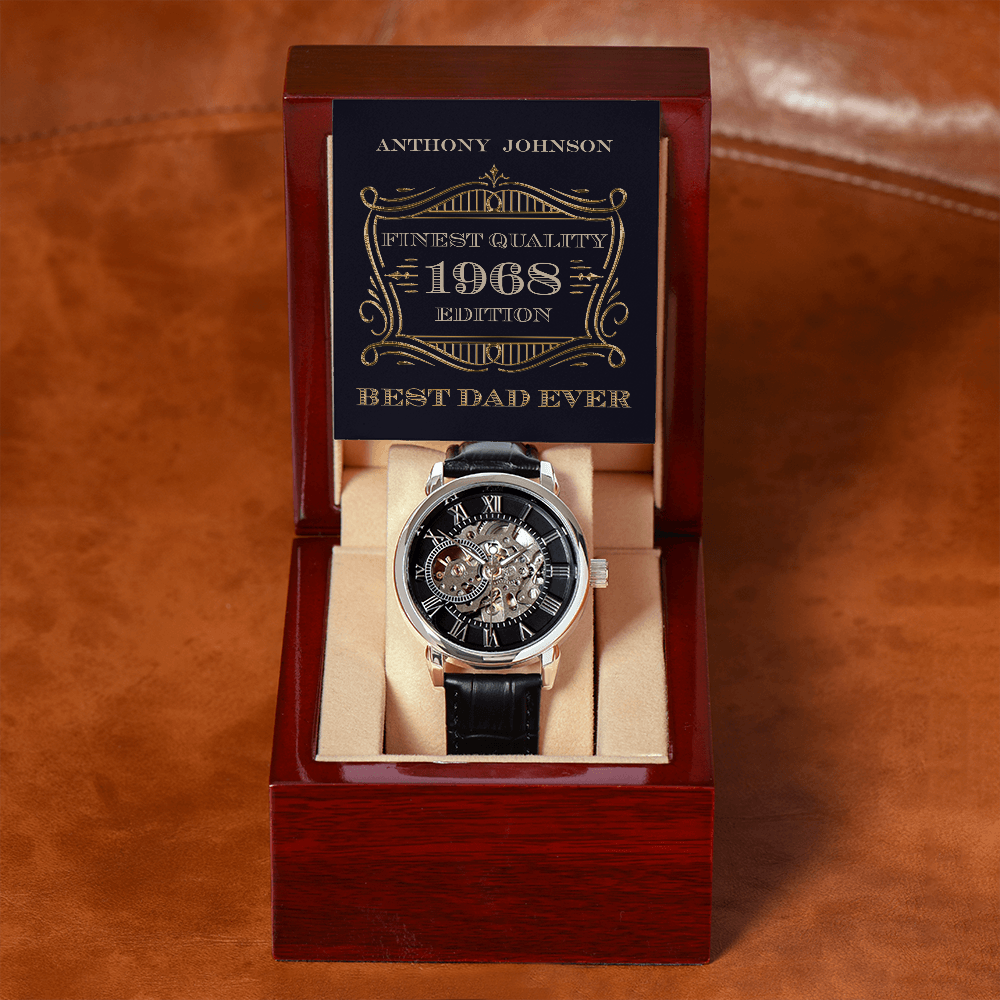 Personalized Finest Quality Dad Men's Luxury Watch