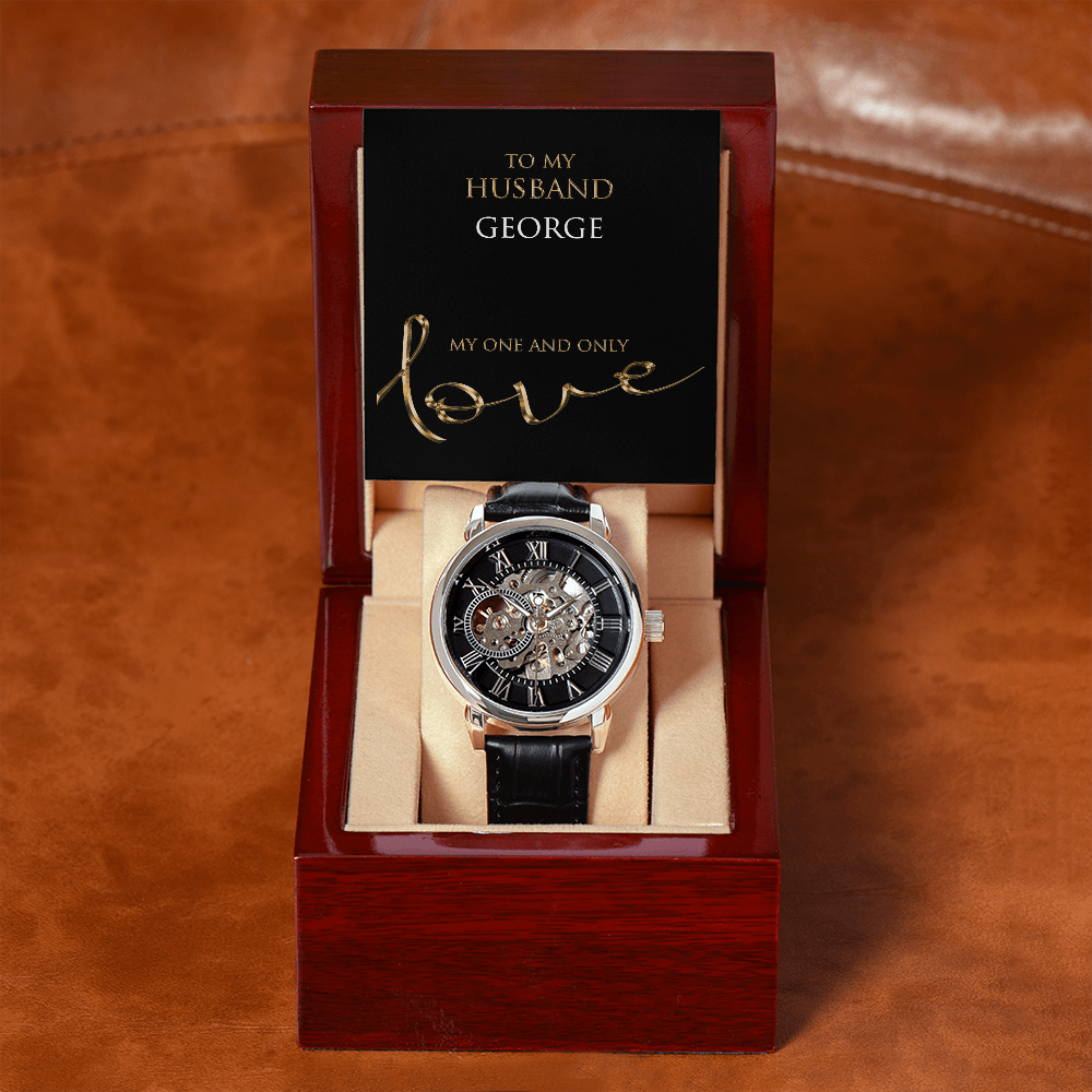Personalized My One and Only Men's Luxury Watch