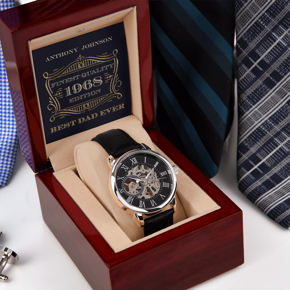 Personalized Finest Quality Dad Men's Luxury Watch