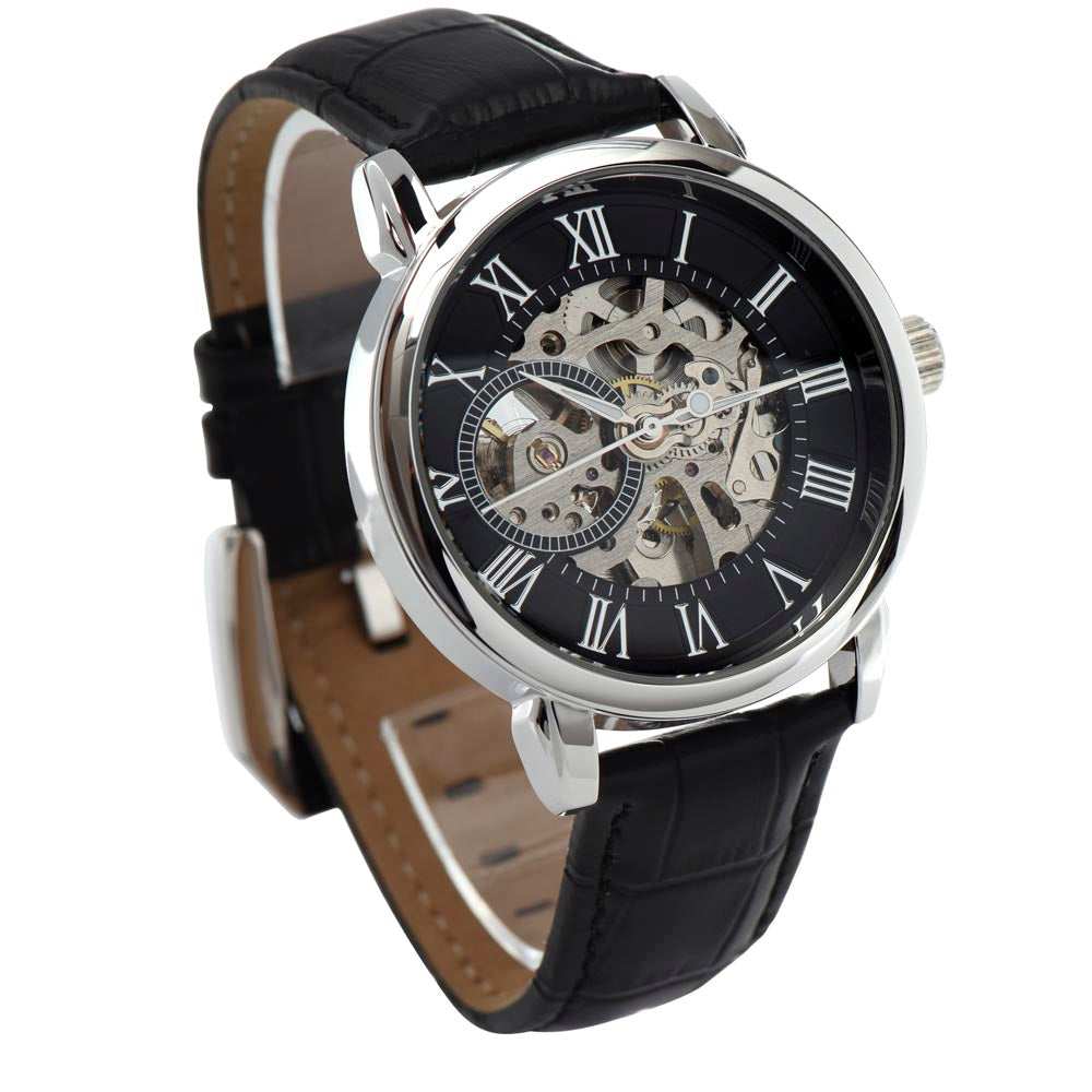 Igbo Wisdom Men's Openwork Watch - Onye kwelu, chi ya e kwelu.