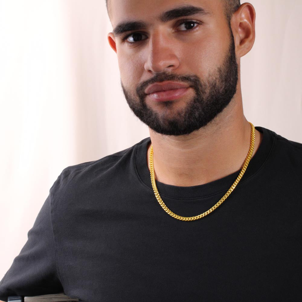Mentor Dad Cuban Link Chain