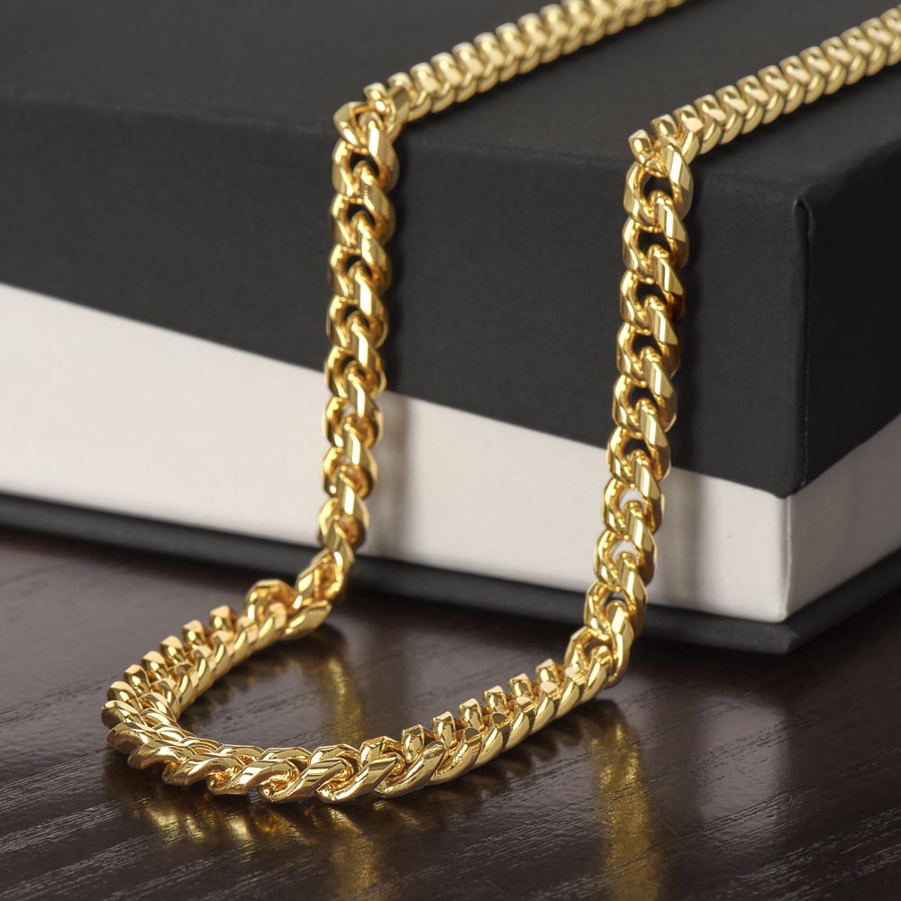 4 Muslim Blessings Men's Cuban Link Chain Necklace