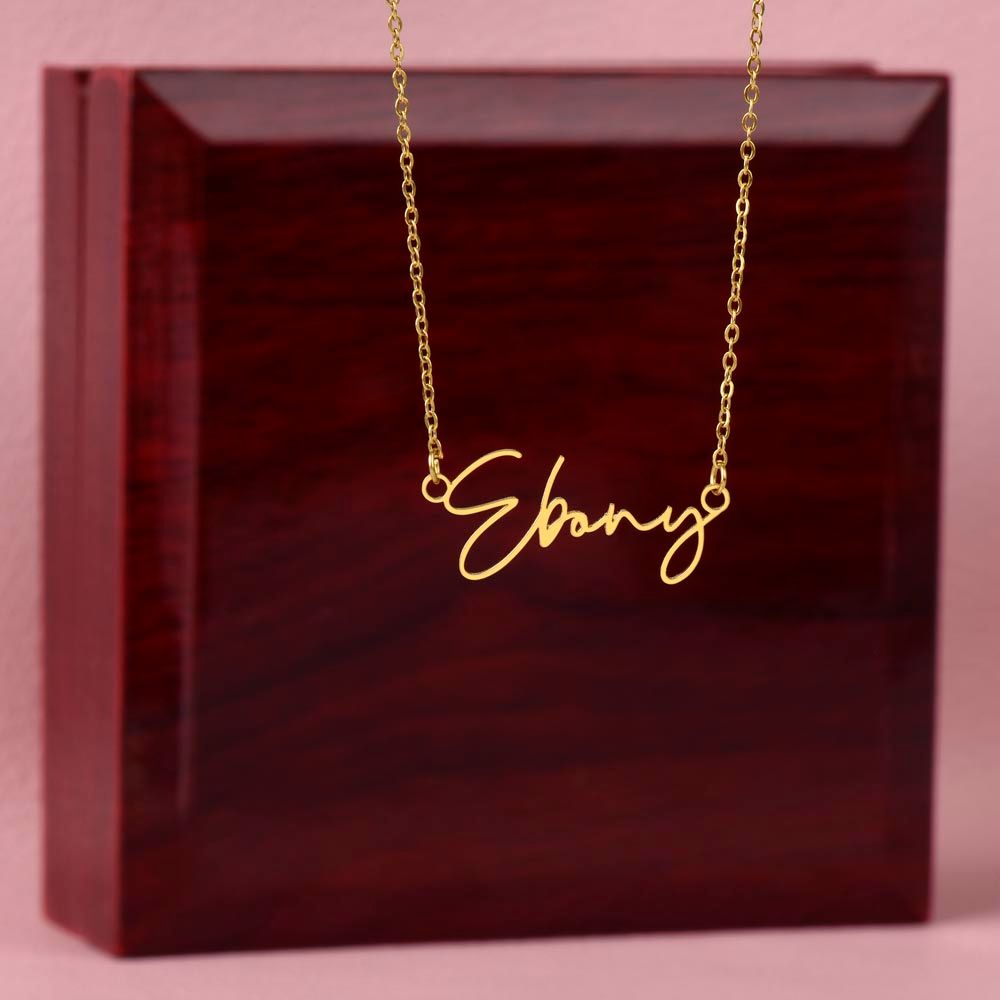 Survivor My Hero Signature Style Name Necklace