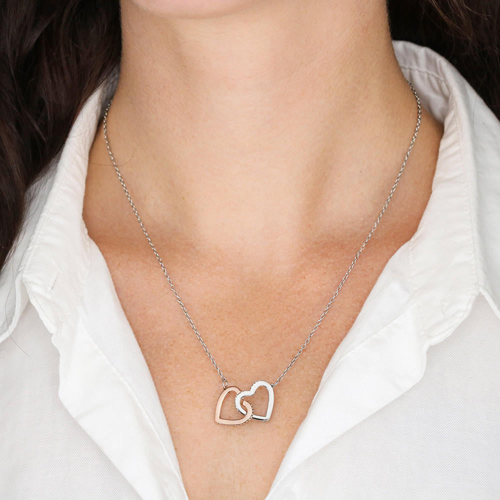 Personalized Turtle Souls Interlocking Hearts Necklace