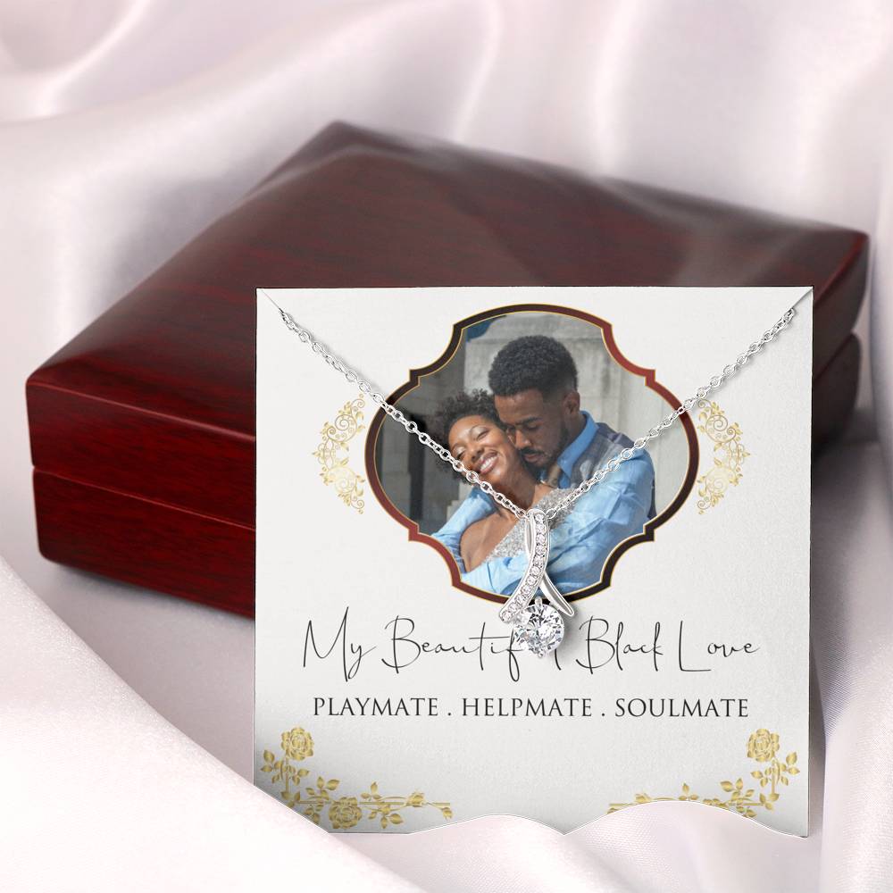 Personalized Black Love Soulmate Necklace