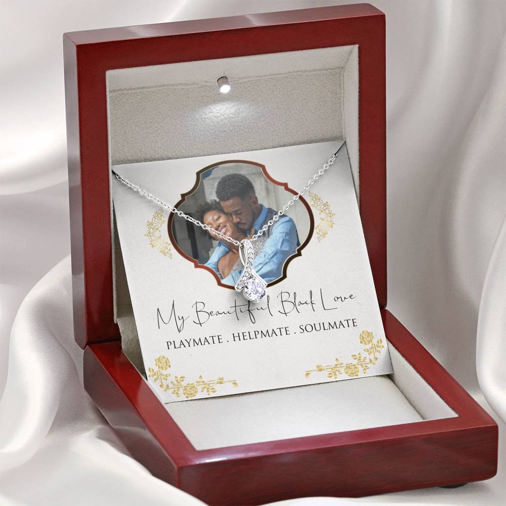 Personalized Black Love Soulmate Necklace