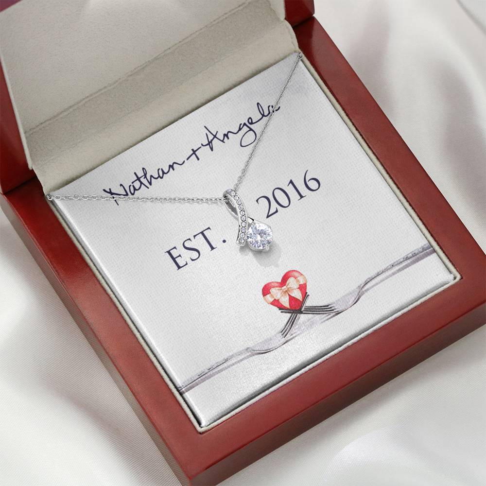 Personalized Relationship Story - Relationship History Necklace - Valentine's Day Gift for Her