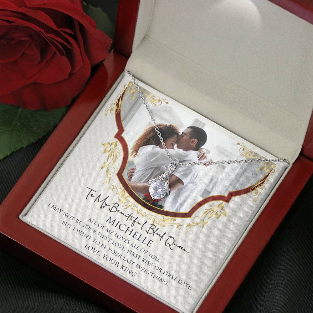 Personalized Black Love Queen Necklace