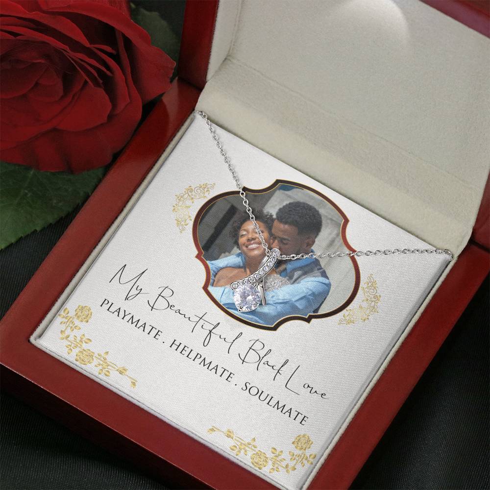 Personalized Black Love Soulmate Necklace