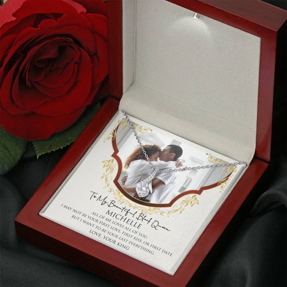Personalized Black Love Queen Necklace