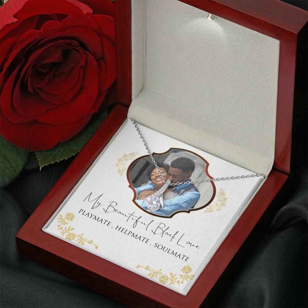 Personalized Black Love Soulmate Necklace