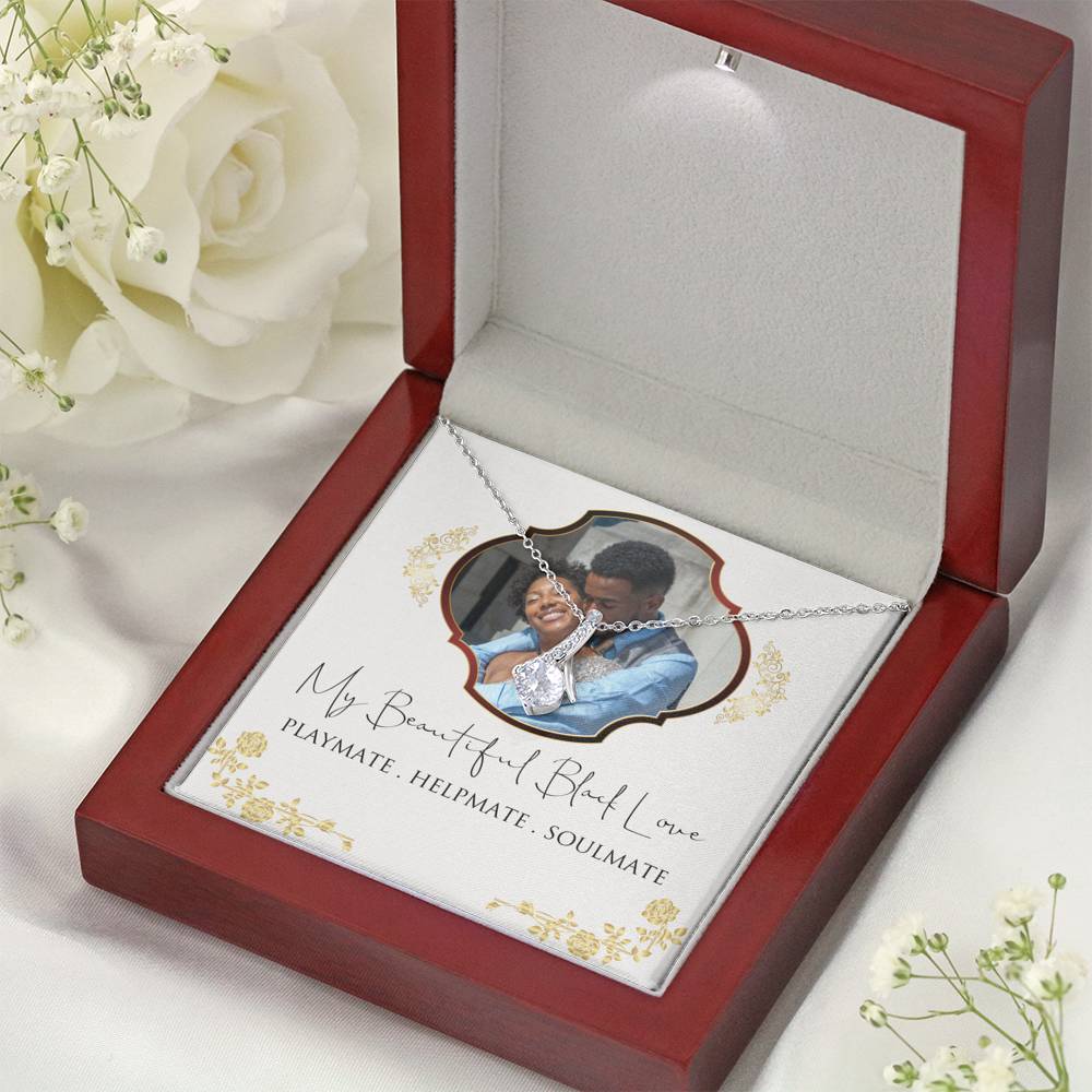 Personalized Black Love Soulmate Necklace