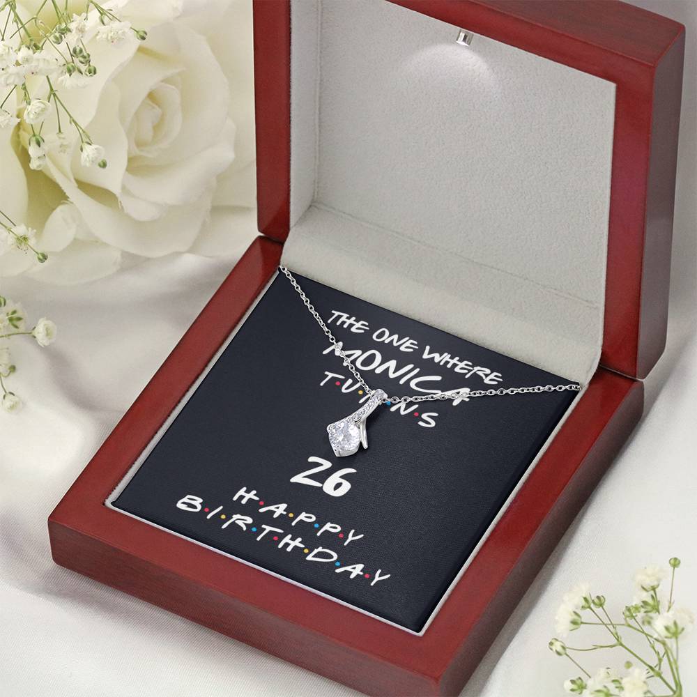 Personalized Friends Theme Birthday Alluring Beauty Necklace
