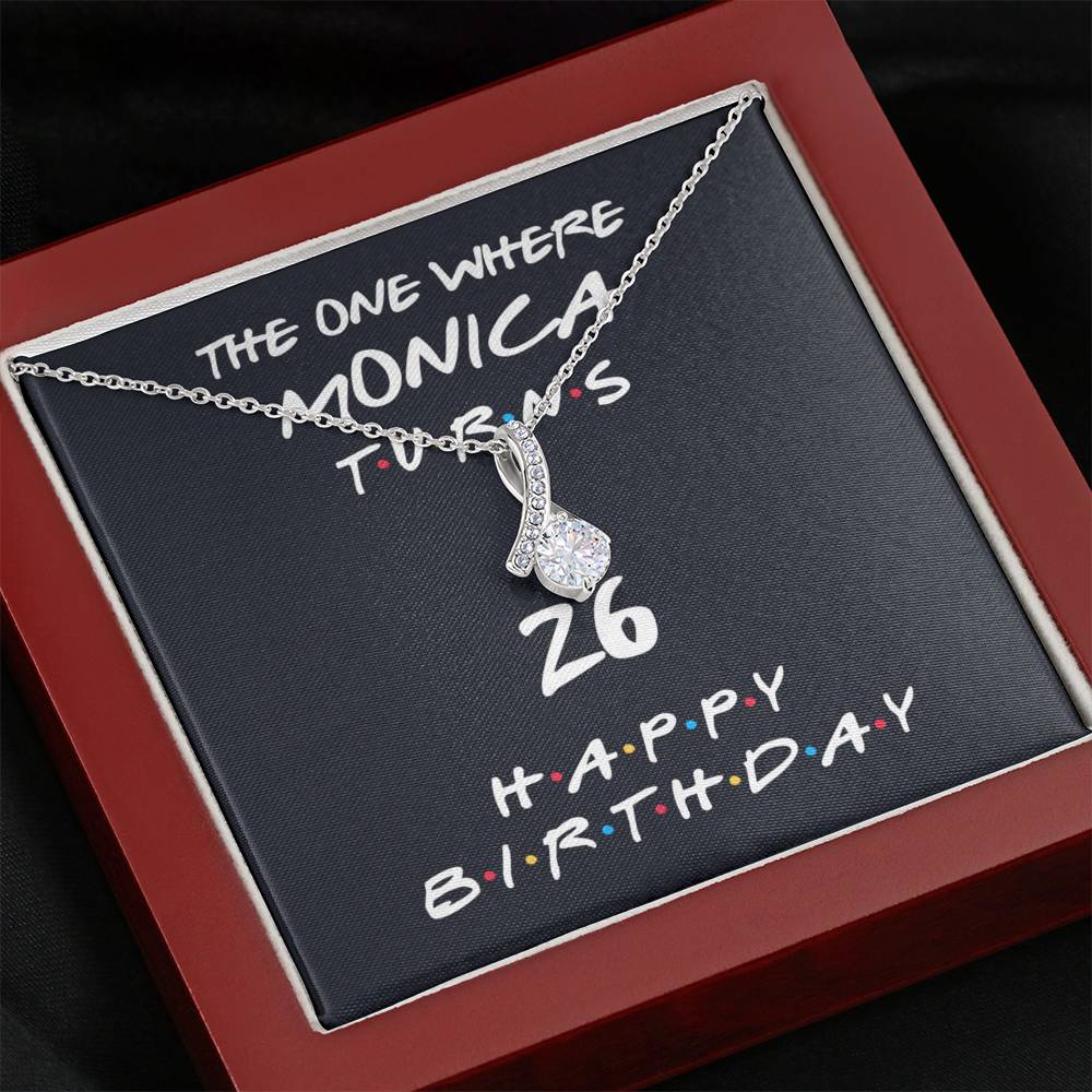 Personalized Friends Theme Birthday Alluring Beauty Necklace