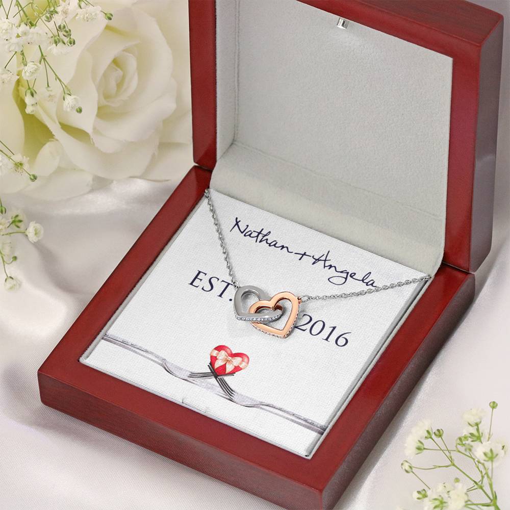 Personalized Relationship Story - Relationship History Necklace - Valentine's Day Gift for Her