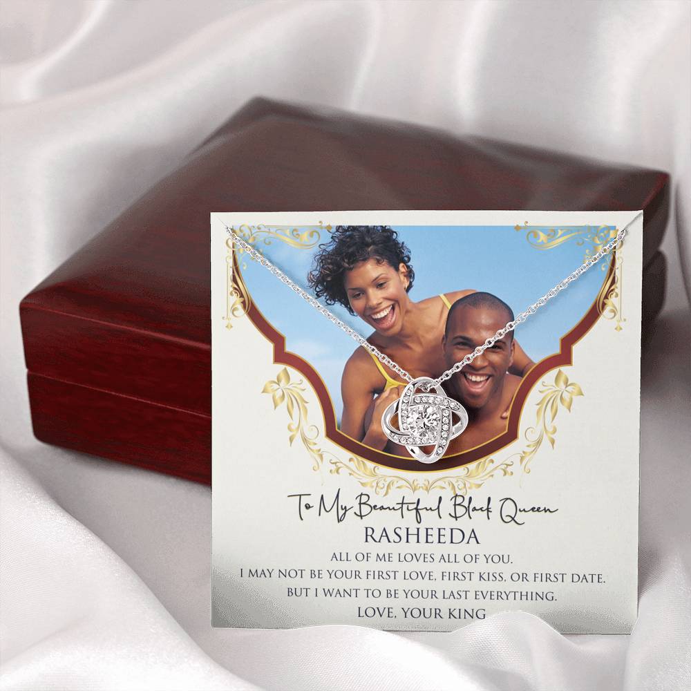 Personalized Black Love Queen Necklace