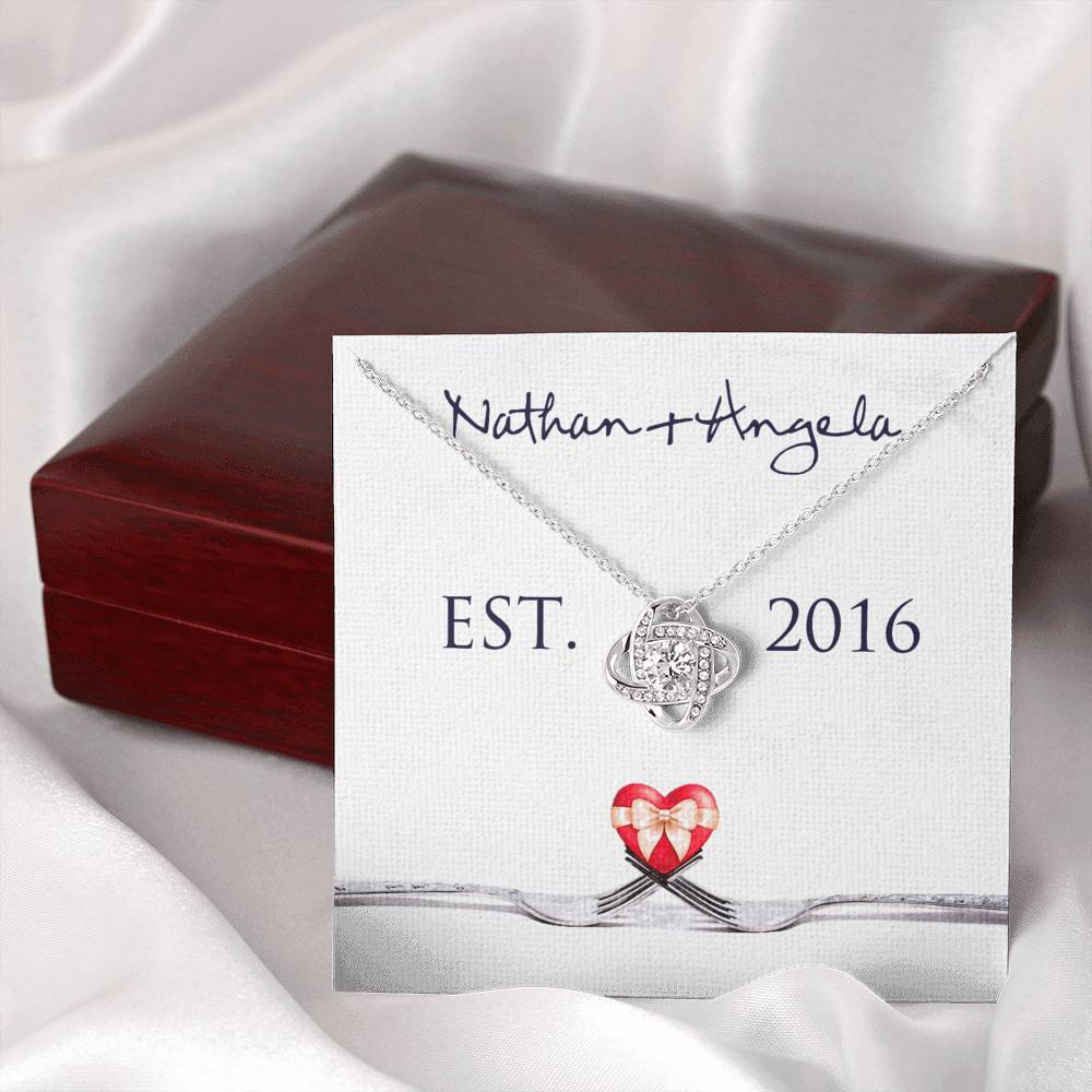 Personalized Relationship Story - Relationship History Necklace - Valentine's Day Gift for Her