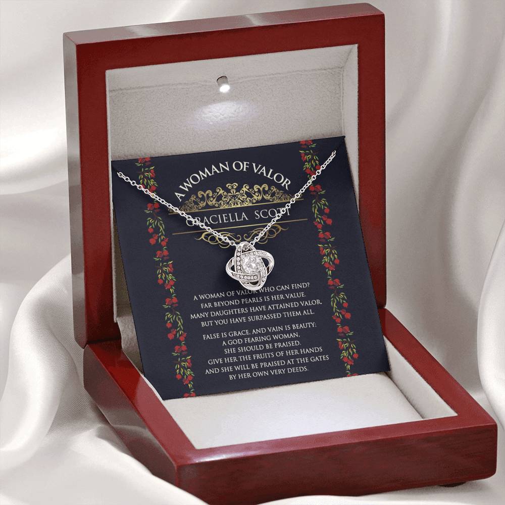 Personalized Woman Of Valor Necklace