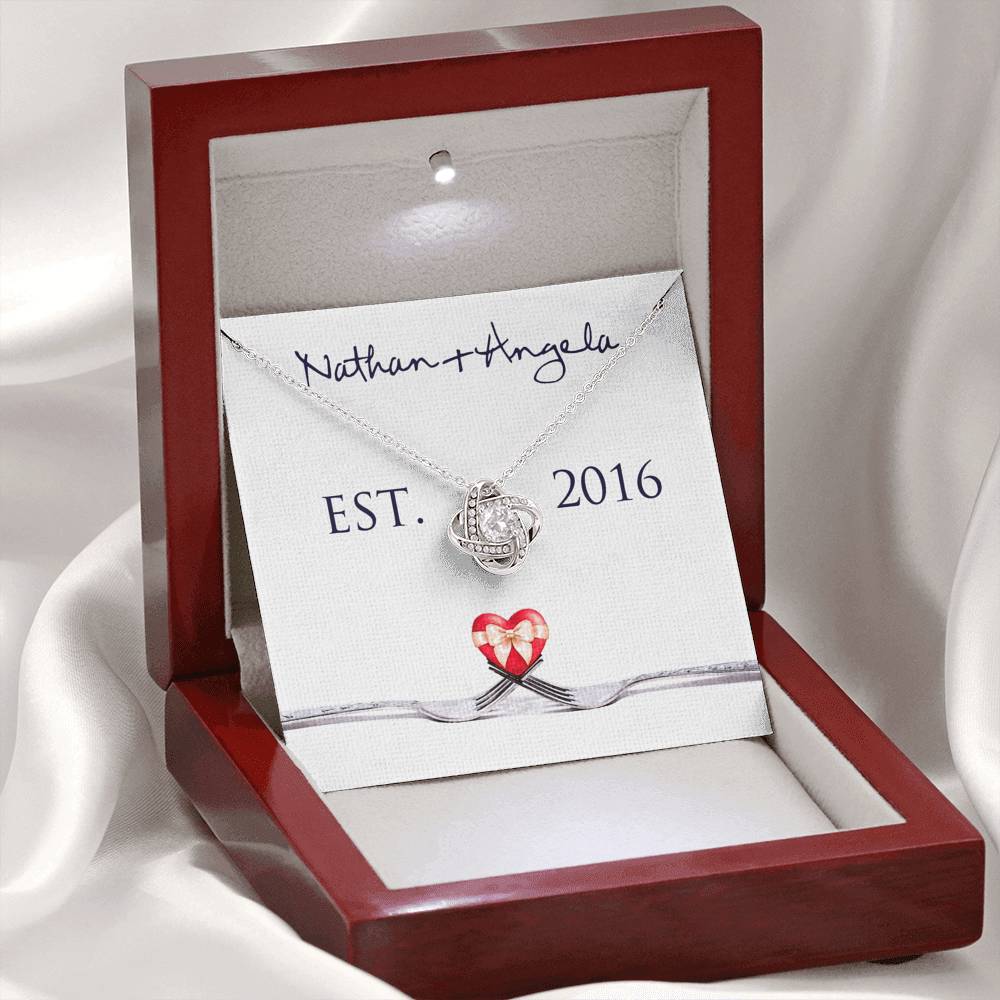 Personalized Relationship Story - Relationship History Necklace - Valentine's Day Gift for Her