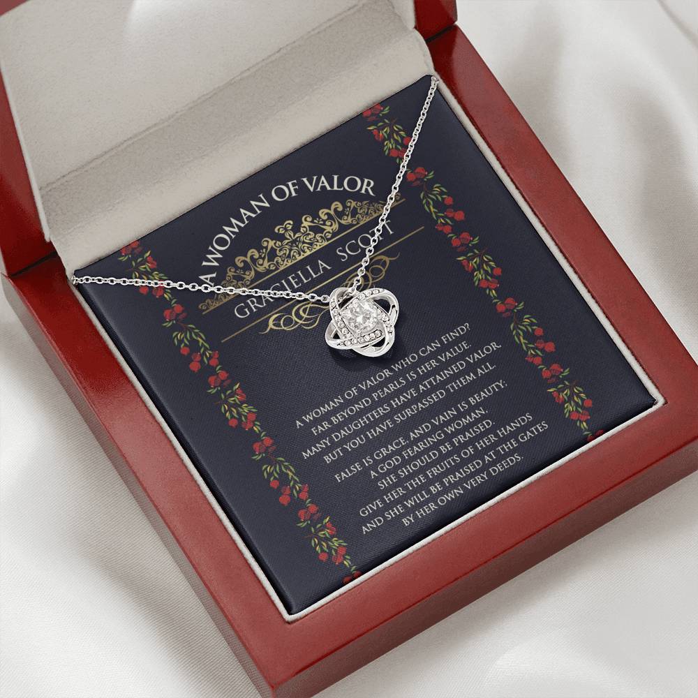 Personalized Woman Of Valor Necklace