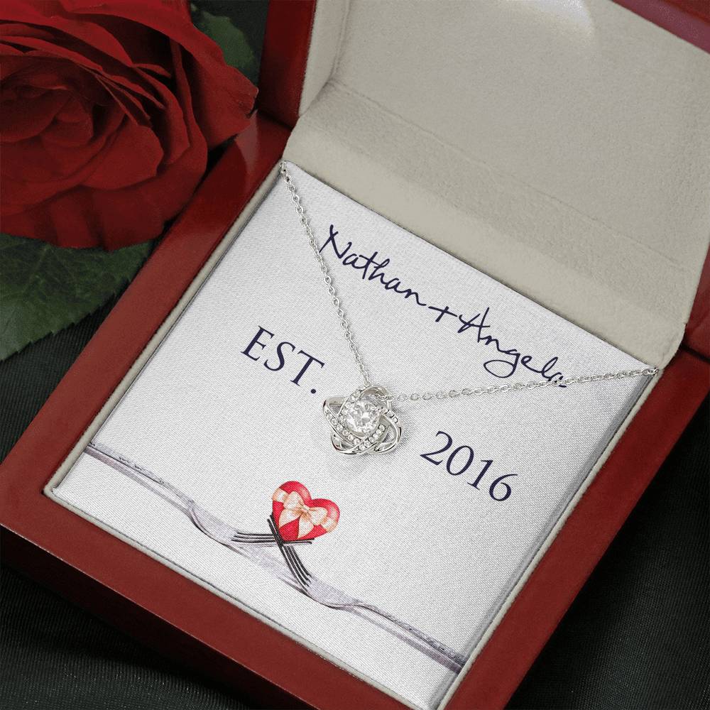 Personalized Relationship Story - Relationship History Necklace - Valentine's Day Gift for Her