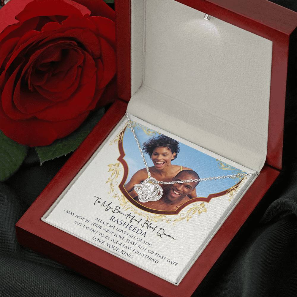 Personalized Black Love Queen Necklace