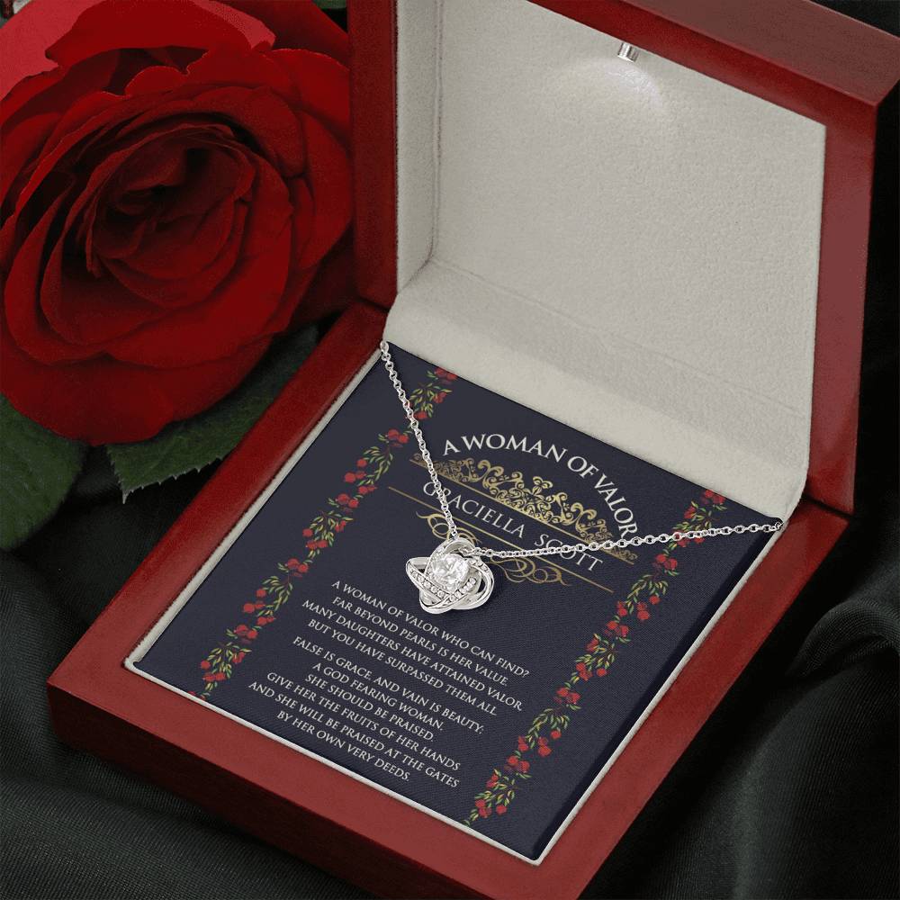 Personalized Woman Of Valor Necklace