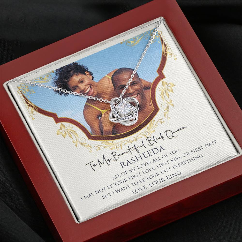 Personalized Black Love Queen Necklace