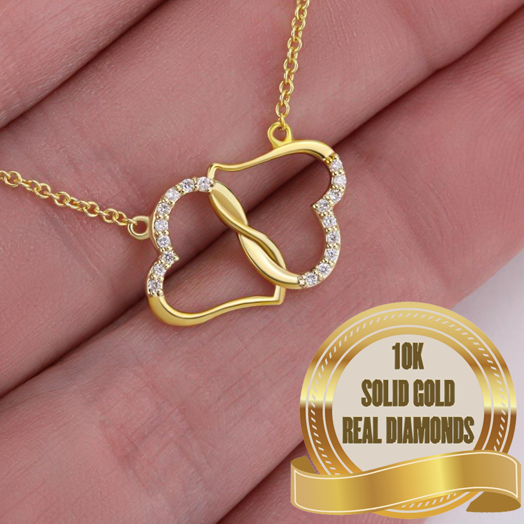 Personalized Black Love Soulmate 10K Gold Necklace